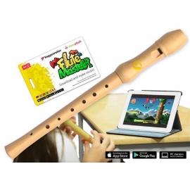 Voggenreiter - Flute Master (App) mit Blockflöte aus Bergahorn (dt. GW)