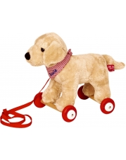 Die Spiegelburg - Lustige Tierparade - Labrador Luzie auf Holzrollen