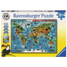 Ravensburger Puzzle - Tiere rund um die Welt, 300 Teile XXL