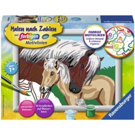 Ravensburger Spiel - Malen nach Zahlen - Liebevolle Stute
