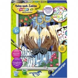 Ravensburger Spiel - Malen nach Zahlen - Treue Pferde