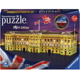 Ravensburger Puzzle - 3D Puzzle - Buckingham Palace bei Nacht, 216 Teile