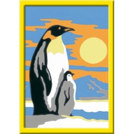 Ravensburger 284665 Malen nach Zahlen Süße Pinguine Serie F