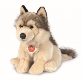 Teddy-Hermann - Wolf sitzend, 29 cm