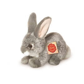 Teddy Hermann Hase sitzend, grau, 18 cm