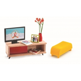 Djeco - Puppenhaus - The TV room