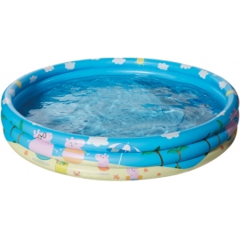 Happy People 16261 Peppa Pig 3-Ring-Pool, aufgeblasen ca. 122x23 cm,