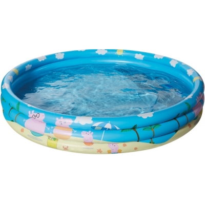 Happy People 16261 Peppa Pig 3-Ring-Pool, aufgeblasen ca. 122x23 cm,