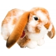 Teddy-Hermann - Bauernhof - Hase sitzend hellbraun-weiß gescheckt 30 cm