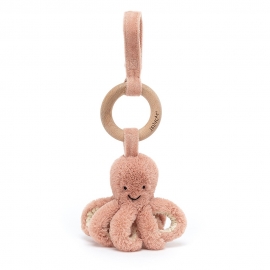 Odell Octopus Wooden Ring Toy