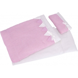 GoKi Puppenbettzeug rosa Streifen