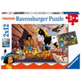 Ravensburger 05069 Puzzle Unterwegs mit Yakari 2x12 Teile