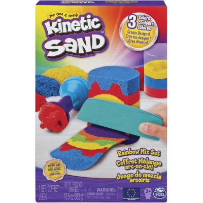 Spin Master Kinetic Sand Rainbow Mix Set 423 Gramm