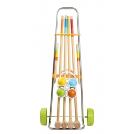 Outdoor active Krocketwagen für 4 Spieler, Länge 80 cm