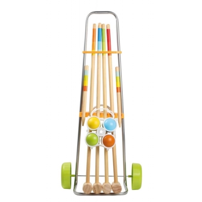 Outdoor active Krocketwagen für 4 Spieler, Länge 80 cm