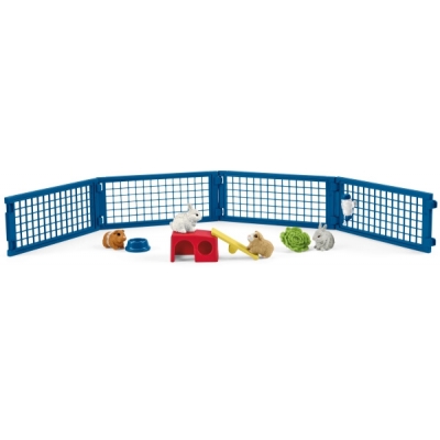 Schleich Farm World 42500 Zuhause für Kaninchen und Meerschweinchen