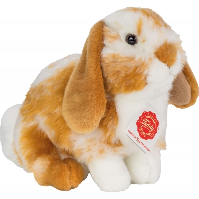 Teddy-Hermann - Hase sitzend hellbraun/weiß gescheckt 20 cm