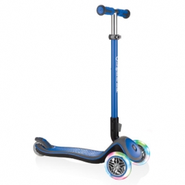 GLOBBER ELITE DELUXE, navy-blau mit Leuchtrollen