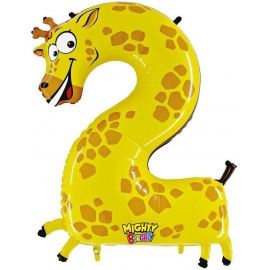 Zahl 2 Giraffe 102 cm / Number 2 Giraffe 40