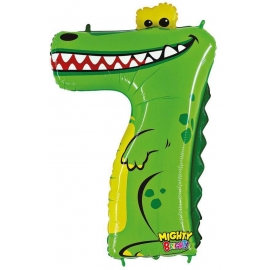 Zahl 7 Krokodil 102 cm / Number 7 Crocodile 40