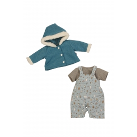 Kleidung zu Baby Amy 45 cm Winterkleidung türkis/mint