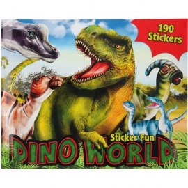Depesche - Dino World - Stickerfun, Malbuch mit Stickerbogen