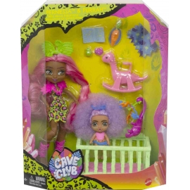 Mattel - Cave Club Babysittingspaß Spielset mit 2 Puppen und Zubehör