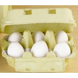 Eier, weiß (6er-Pack)
