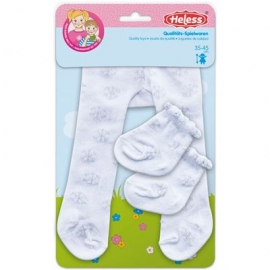 Heless - Puppen-Strumpfhose mit Söckchen Eiskristalle, Gr. 28-35 cm