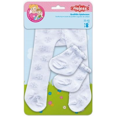 Heless - Puppen-Strumpfhose mit Söckchen Eiskristalle, Gr. 28-35 cm