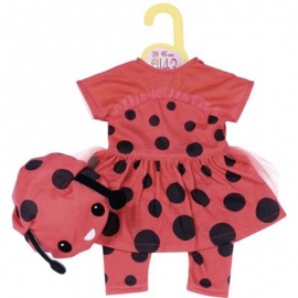 Zapf Creation - Dolly Moda Süßes Marienkäfer Outfit 43cm