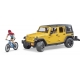 Bruder - Jeep Wrangler Rubicon Unlimited mit Mountainbike und Radfahrer