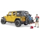 Bruder - Jeep Wrangler Rubicon Unlimited mit Mountainbike und Radfahrer