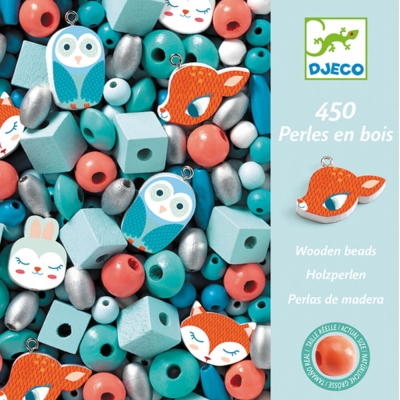 Schmuck basteln: Holzperlen, kleine Tiere