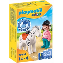 Playmobil® 70404 - 1.2.3 - Reiterin mit Pferd