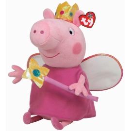 Ty Plüsch - Beanie Buddies - Peppa Large - Peppa Prinzessin, 25cm