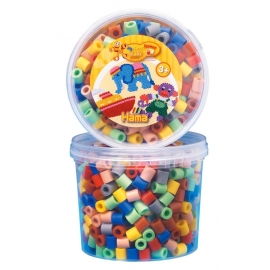 Maxi-Perlen Dose, Vollton-Mix (7 Farben)