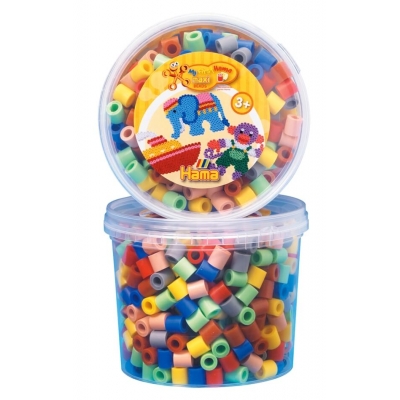 Maxi-Perlen Dose, Vollton-Mix (7 Farben)