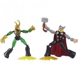 Hasbro - Marvel Avengers Bend and Flex Thor gegen Loki