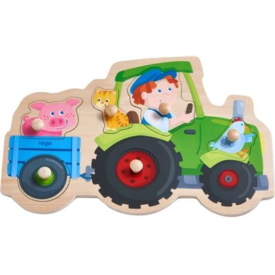 HABA® - Greifpuzzle Lustige Traktorfahrt, 6 Teile