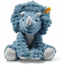 Steiff - Soft Cuddly Friends Dixi Triceratops 28cm petrol sitzend