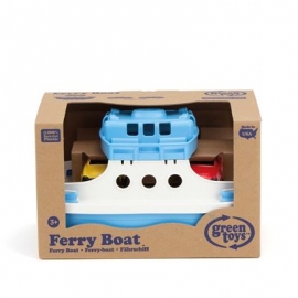 Green Toys - Fährschiff blau/weiss mit 2 Mini-Autos