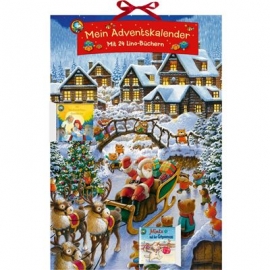 Coppenrath Verlag - Mein Adventskalender - Mit 24 Lino-Büchern, Buch-Adventskal.