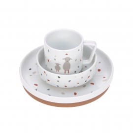 Dish Set Porcelain/Silicone Tiny Farmer