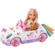 Mattel - Barbie - Chelsea Puppe Spiel-Set inkl. Auto, Regenbogen-Einhorn Zubehör