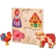 Schmidt Spiele - Selecta - Puzzle Bauernhof, 5 Teile