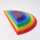 Regenbogen Halbkreise gross 11tlg.