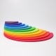 Regenbogen Halbkreise gross 11tlg.