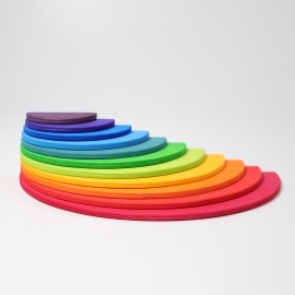 Regenbogen Halbkreise gross 11tlg.