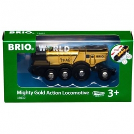 BRIO - Goldene Batterielok mit Licht und Sound
